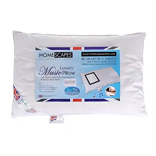 Waschbares Musikkissen Homescapes mit Lautsprecher, 48 x 74 cm