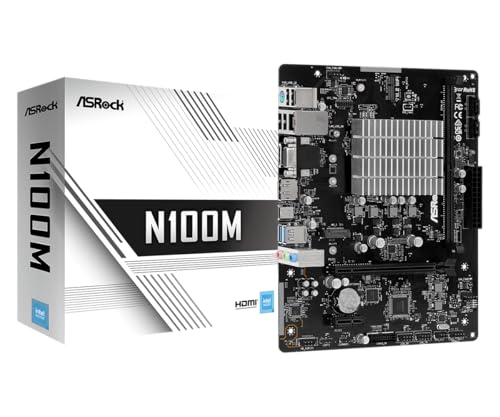 ASRock Mainboard N100M mit Intel Prozessor im Micro-ATX-Format