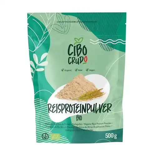 Reisprotein Bio von Cibo Crudo 500g veganes Pulver glutenfrei
