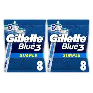 Einwegrasierer Gillette Blue 3 Simple für Männer, 8 Stück mit 3 Klingen