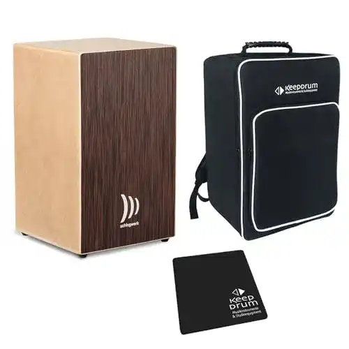 Cajon-Bausatz Schlagwerk CBA30SW Pro Wenge mit keepdrum Tasche