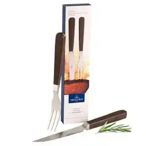 Pizzabesteck Villeroy & Boch Texas 2-teilig aus Edelstahl und Walnussholz