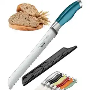Brotmesser Orblue mit Wellenschliff aus Edelstahl