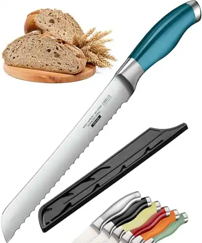 Brotmesser Orblue mit Wellenschliff aus Edelstahl