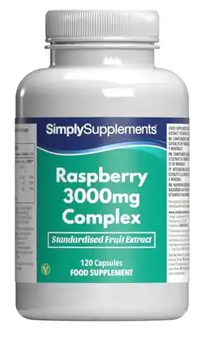 Himbeerketone Simply Supplements 3000mg – 120 Kapseln