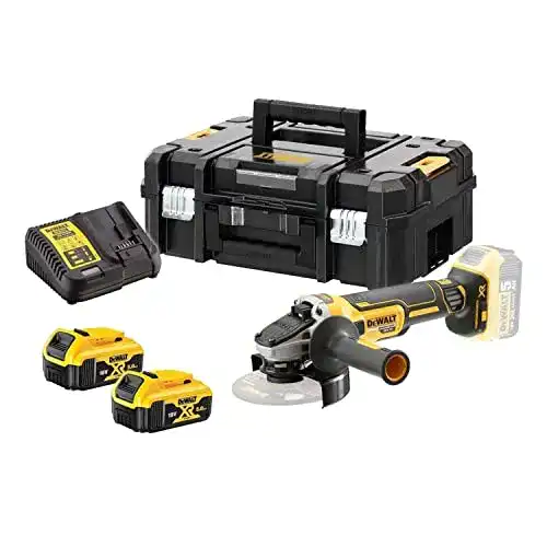 DeWalt Winkelschleifer 18 Volt 125 mm mit 2 Akkus und Ladegerät