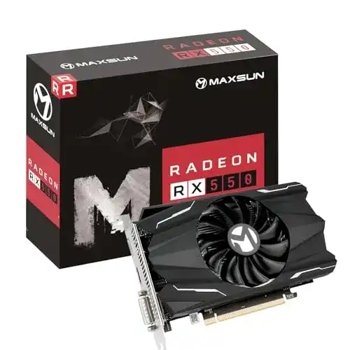 Grafikkarte 4GB Maxsun AMD Radeon RX 550 für PC Gaming