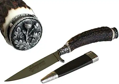 Jagdnicker Trachtenmesser Mayr – Hochwertiges Jagdmesser mit Hirschhorngriff