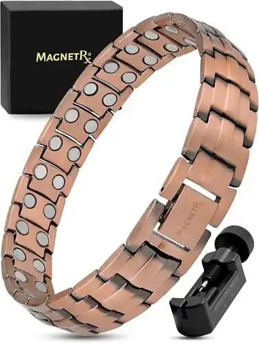 Magnetarmband für Herren aus Kupfer von MagnetRX – Magnettherapie bei Arthritis