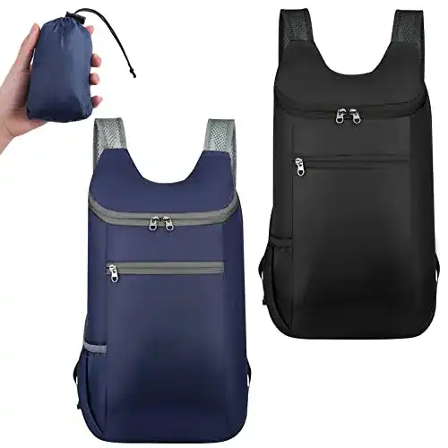 Faltbarer Rucksack AUXSOUL im 2er Set, ultraleicht und kompakt