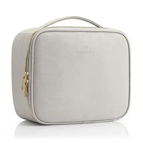 Kosmetiktasche Vlando Vintage Reise – Make Up Tasche aus Leder