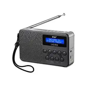 Tragbares DAB+ FM-Radio UEME mit 3W Lautsprecher und Akku