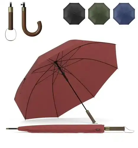 Großer Sapor Design Regenschirm Sturmfester Stockschirm für 2 Personen