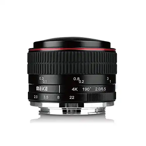 Fisheye-Objektiv Meike MK 6,5 mm f/2.0 für Sony E-Mount Kameras