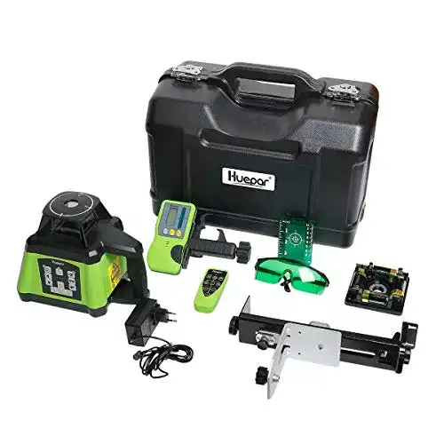 Rotationslaser Huepar RL200HVG Kit Grün, selbstnivellierend