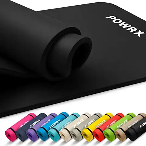 Yogamatte POWRX Gymnastikmatte 190 x 60 cm mit verschiedenen Dicken