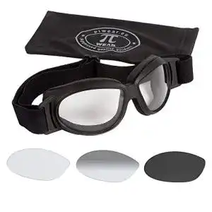 Motorradbrille Piwear Black Hills selbsttönend für Jethelme