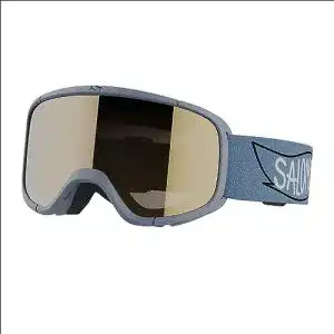 Salomon RIO Skibrille in Smoke Blue mit Universellem Gold