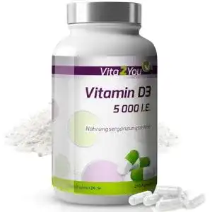 Vita2You Vitamin D3 5000 IE – 240 Kapseln