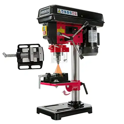 Tischbohrmaschine Arebos mit Laser und 500 W Motor