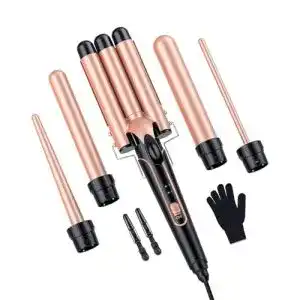 5-in-1 Lockenstab BESTOPE PRO 25mm Keramik mit mehreren Aufsätzen