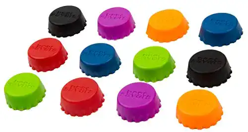Flaschenverschluss Bluefox 12er Set Silikon Kronkorken für Getränke