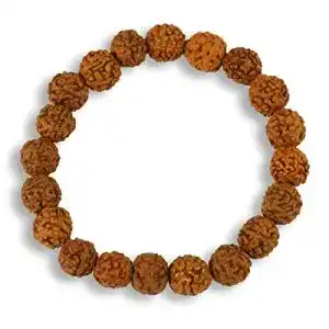 Rudraksha Armband aus echten Samen mit Buddha-Design