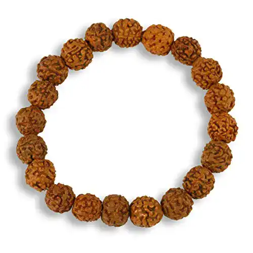 Rudraksha Armband aus echten Samen mit Buddha-Design