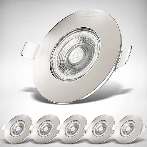 LED Einbaustrahler B.K.Licht 6er Set für Bad und Innenräume