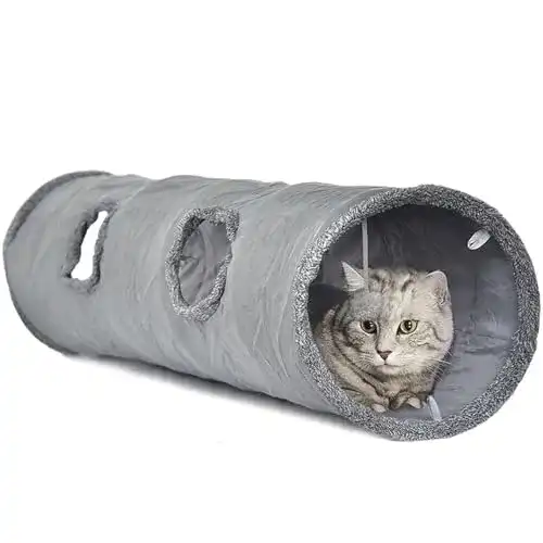 Katzentunnel LeerKing für Katzen und kleine Haustiere, faltbar