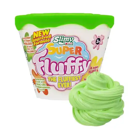 Fluffy Slime Slimy Spielmasse 100g in Grün Kinder Knete