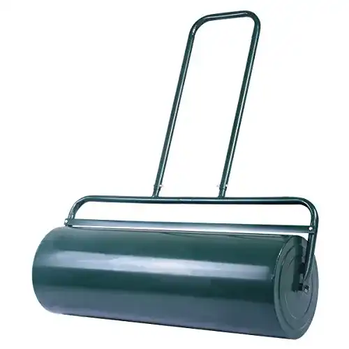 COSTWAY Handrasenwalze 63L mit Griff für Gartenpflege