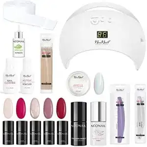 Neonail Set mit 5x UV Gel Farben und 48W LED Lampe