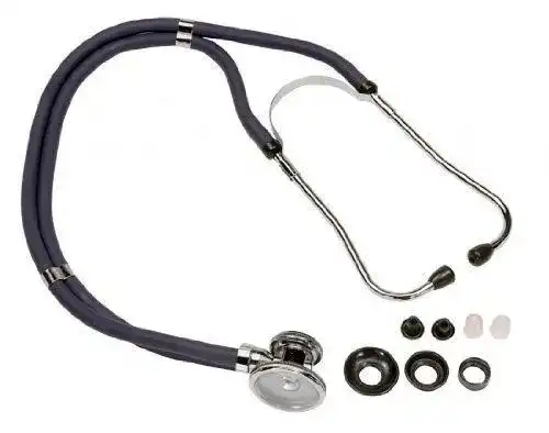 Stethoskop Medical Impex Doppelschlauch Rappaport in Schwarz