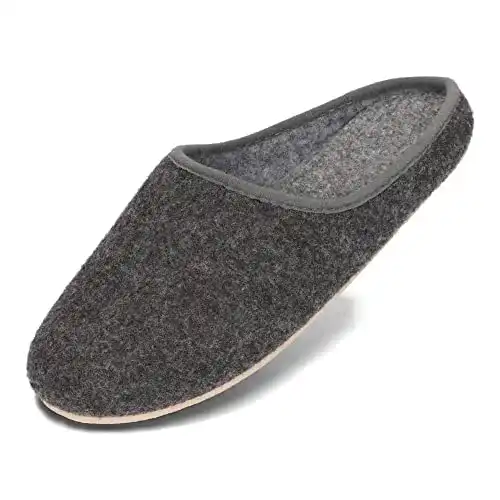 Filzpantoffeln BeComfy Unisex mit Gummisohle für Damen und Herren