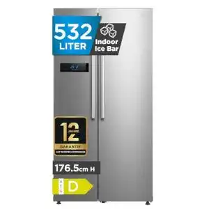Midea MERS530FGD02 Side-by-Side-Kühlschrank mit Total No-Frost