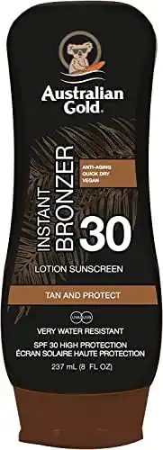 Australian Gold Sonnencreme SPF 30 Lotion mit Bronzer, 237 ml
