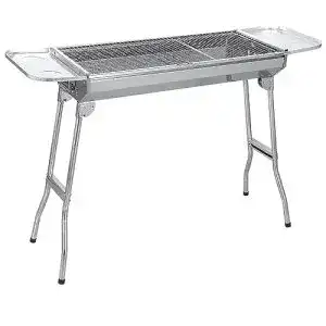 Klappgrill SunJas aus Edelstahl für Holzkohle und Outdoor BBQ