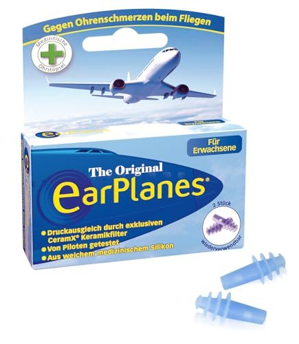 Ohrstöpsel für Flüge von Earplanes für Erwachsene