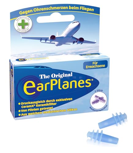 Ohrstöpsel für Flüge von Earplanes für Erwachsene