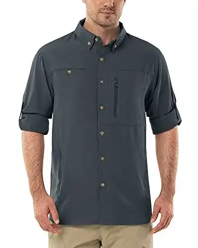Wanderhemd für Herren von Outdoor Ventures Langarm Funktionshemd