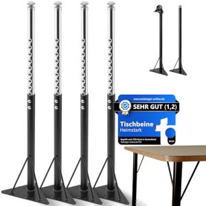 Höhenverstellbare Tischbeine Heimstark 52-75 cm – Belastbar und Wackelfrei