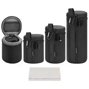 Objektivtasche Arvok in 4 Größen aus Neopren für Kameraobjektive