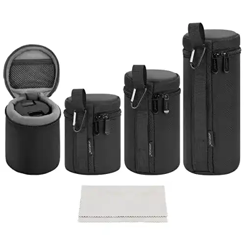 Objektivtasche Arvok in 4 Größen aus Neopren für Kameraobjektive