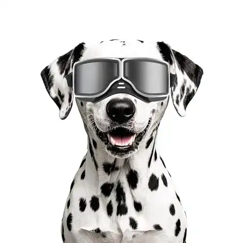 Sonnenbrille für mittelgroße Hunde mit UV-Schutz und elastischen Bändern