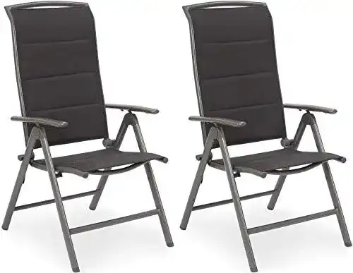 Gartenstuhlset Brubaker Milano 2er Set Hochlehner klappbar