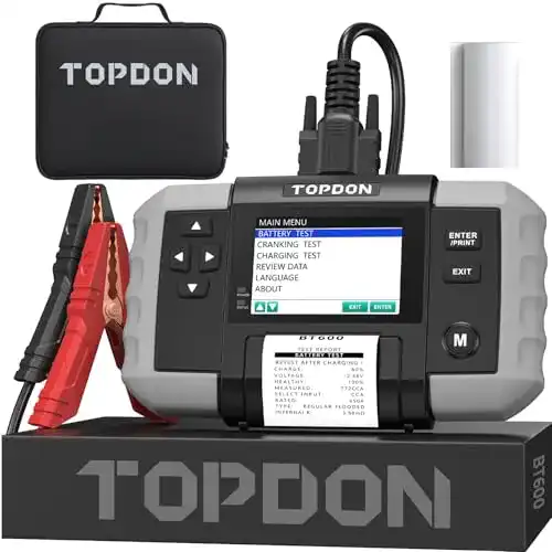Autobatterietester TOPDON BT600 für 12V und 24V Fahrzeuge