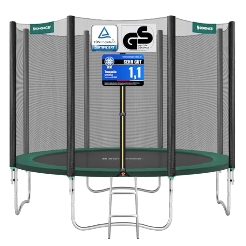 Trampolin 305 cm von SONGMICS mit Sicherheitsnetz und Leiter