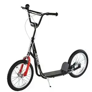 HOMCOM Kinderroller mit Luftreifen und Sicherheitsmerkmalen