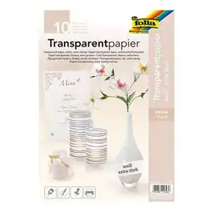 Transparentpapier Folia 87400, DIN A4, 10 Blatt, weiß